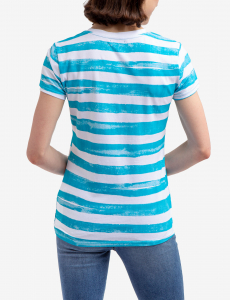 PAINT STRIPE CREW NECK T-SHIRT