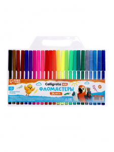 Фломастеры 24 Calligrata, kids, вентилируемый колпачок, блистер