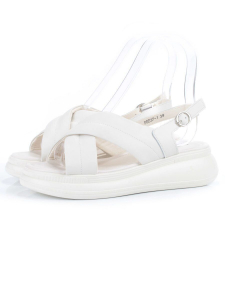 08-PEE37-1 LT. BEIGE Босоножки женские (натуральная кожа)