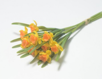 Искусственные цветы, Ветка в букете нарцисс 5 веток 10 голов (1010237)