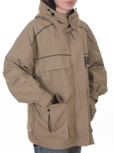 3101 DK. BEIGE Куртка демисезонная женская (100 гр. холлофайбер)