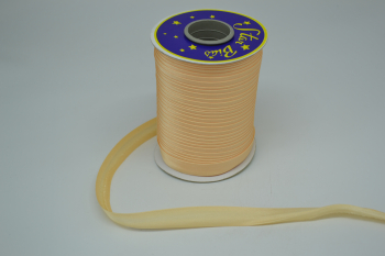 Косая бейка атласная 1,5 см 90 ярдов персиковая 06