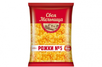 «Своя Мельница», макаронные изделия «Рожки №5», 400 г