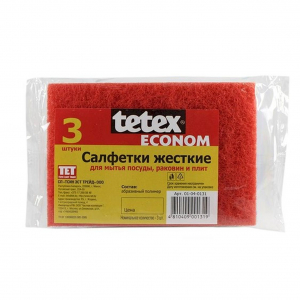 Салфетки жесткие, абразивные tetex tetex БЕЛАРУСЬ