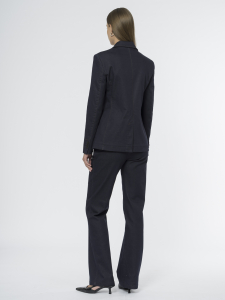 Брюки из темно-синего денима