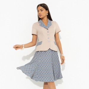 Костюм с юбкой на резинке, Что-то на роскошном