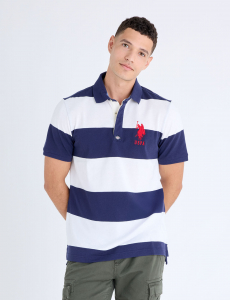 RUGBY STRIPE POLO SHIRT