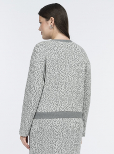 Свитшот из хлопкового трикотажа с подвязами