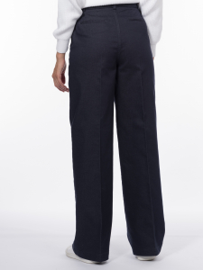 Джинсы Raw denim с высокой посадкой