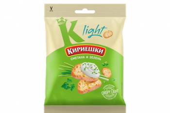 «Кириешки Light», сухарики со вкусом сметаны и зелени, 33 г