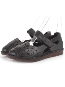 08-5008-1 BLACK Босоножки женские (натуральная кожа)