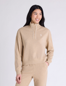 SNAP PLACKET PIPED FRENCH TERRY POPOVER
