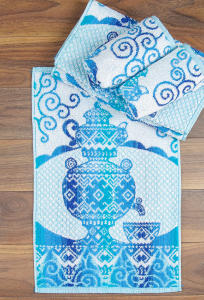 Полотенце махровое 005 (голубой)