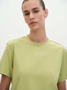 Футболка прямого кроя из хлопка