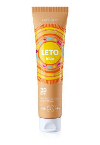 Крем для детей солнцезащитный SPF 30 Leto