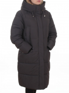 2129 DK. GRAY Пальто зимнее женское (200 гр. холлофайбер)