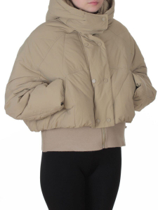 H24-033 BEIGE Куртка пуховая зимняя женская (пух)