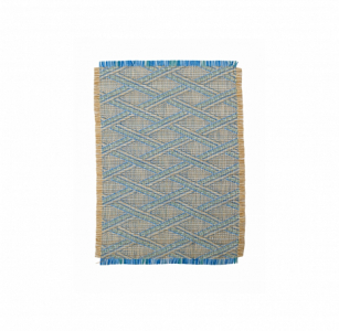 Сервировочная салфетка плетеная ETHNOSTYLE, голубая