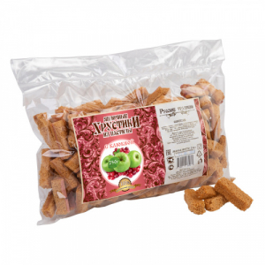 Яблочные Хрустики из пастилы (с клюквой) 250г  (12шт/кор)