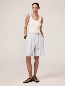 Шорты изо льна и вискозы