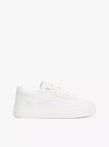 Leather Platform Court Sneaker