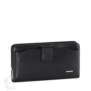 Клатч мужской кожаный 20931 black Pratero