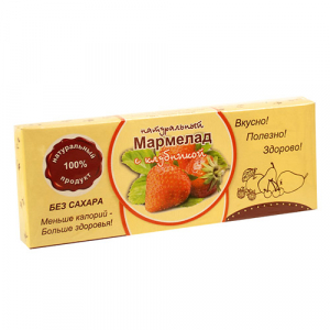 Натуральный мармелад Клубника 140г  (15шт/кор)
