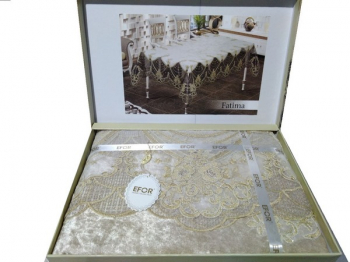 Скатерть EFOR FATIMA 160*220 прямоугольная капучино