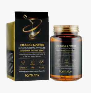 Омолаживающая сыворотка с пептидами и золотом FARMSTAY, 250ml