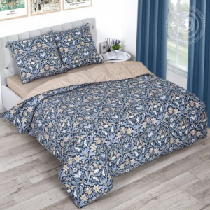 Постельное белье Ар-Деко с простынью на резинке (поплин DE LUXE)