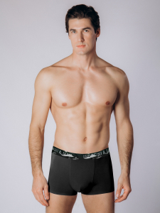 Мужские черные трусы боксеры indefini (Арт. 5028MUF)