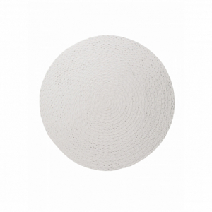 Сервировочная салфетка WHITEWEAVE плетеная, белая 38см