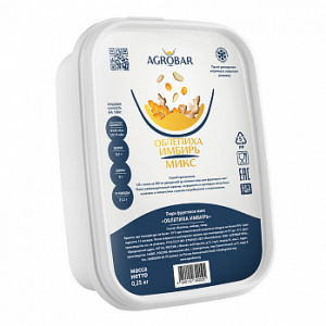 Пюре Облепиха - Имбирь (Агробар) замороженное, 250 г