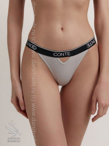 Трусы LTA2246 Basic Black_White Conte Elegant Дроп танга