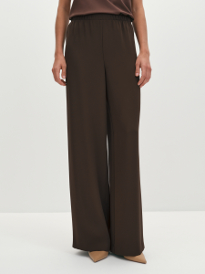 Прямые струящиеся брюки на резинке