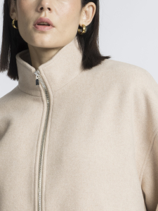 Утепленная куртка из пальтовой ткани