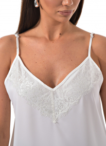 Женский топ с кружевом Sassofono