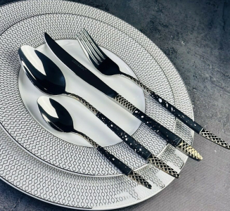 200-033 Набор столовых приборов 24пр. в под.уп.(х12)Нержавеющая сталь