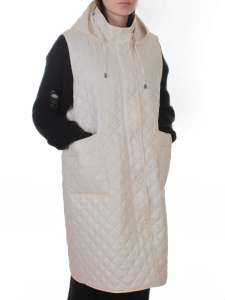 A-801 MILK Жилет утепленный женский (50 гр. синтепон)