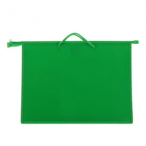 Папка для чертежей и рисунков A3, 420 х 343 х 50 мм, 0.9 мм, с ручками, пластиковая, молния сверху, 