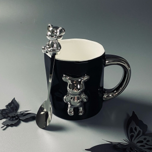 315-068 Кружка 350мл с ложкой в под.уп.(х36)Фарфор