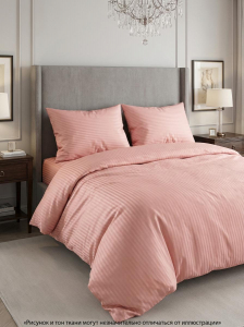 Комплект постельного белья Шпинель тропический персик страйп-сатин