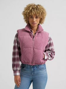 Women's Corduroy Puffer Vest
