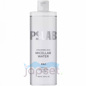 PSLab Мультиактивная мицеллярная вода с гиалуроновой кислотой 3 в 1, 500 мл.