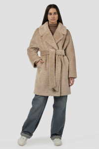 02-3078 Пальто женское утепленное (пояс)
