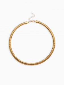 Чокер «Рельеф» узкий, 1 см, цвет золото, 47.5 см