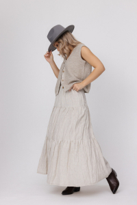 Жилет из льна 7-48