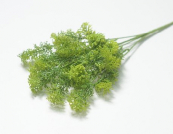 Искусственные цветы, Ветка в букете зелени 5 веток (1010237) зеленый