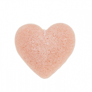 Спонж конняку для умывания Beauty Bar с розовой глиной - Konjac Sponge Pink Clay