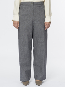 Прямые брюки из жаккарда